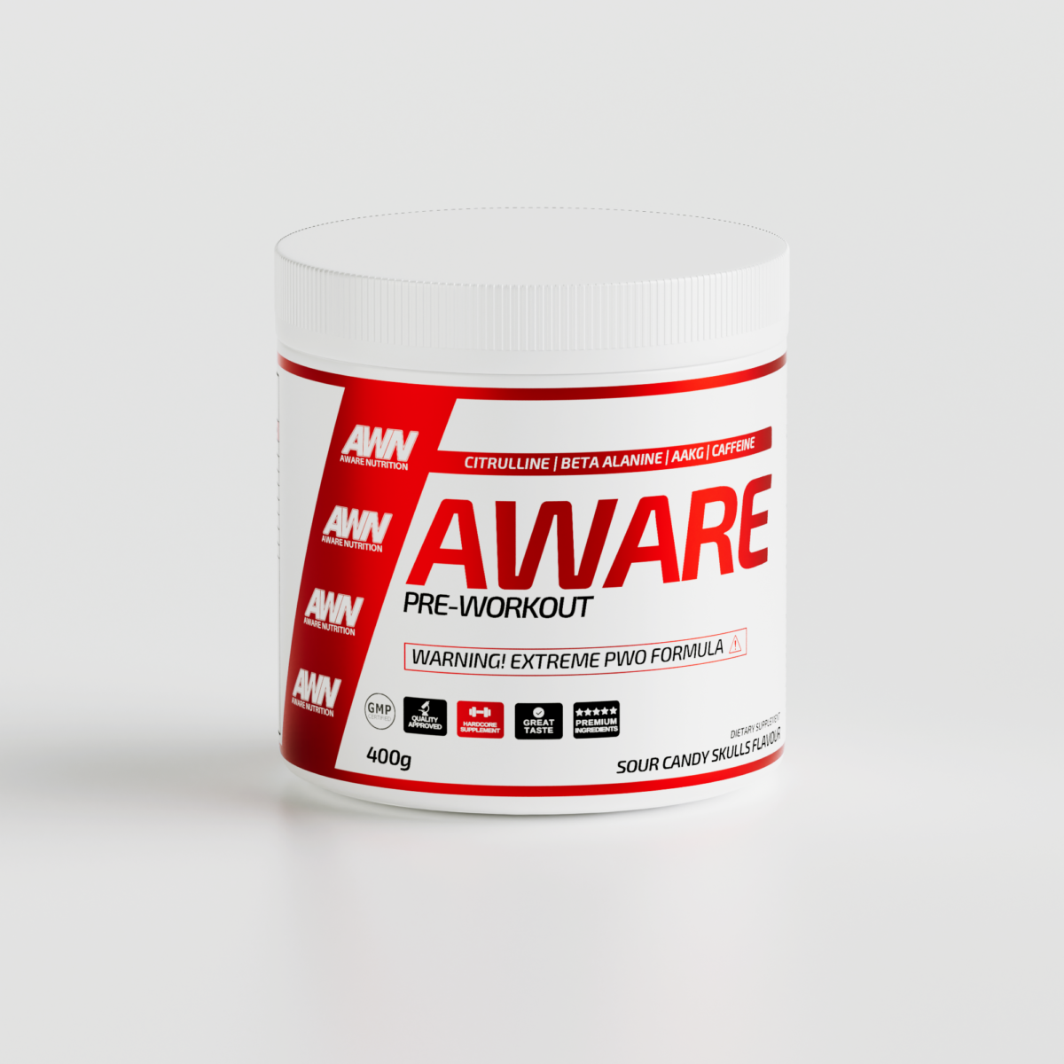 Aware PWO 400g - Sour Strawberry