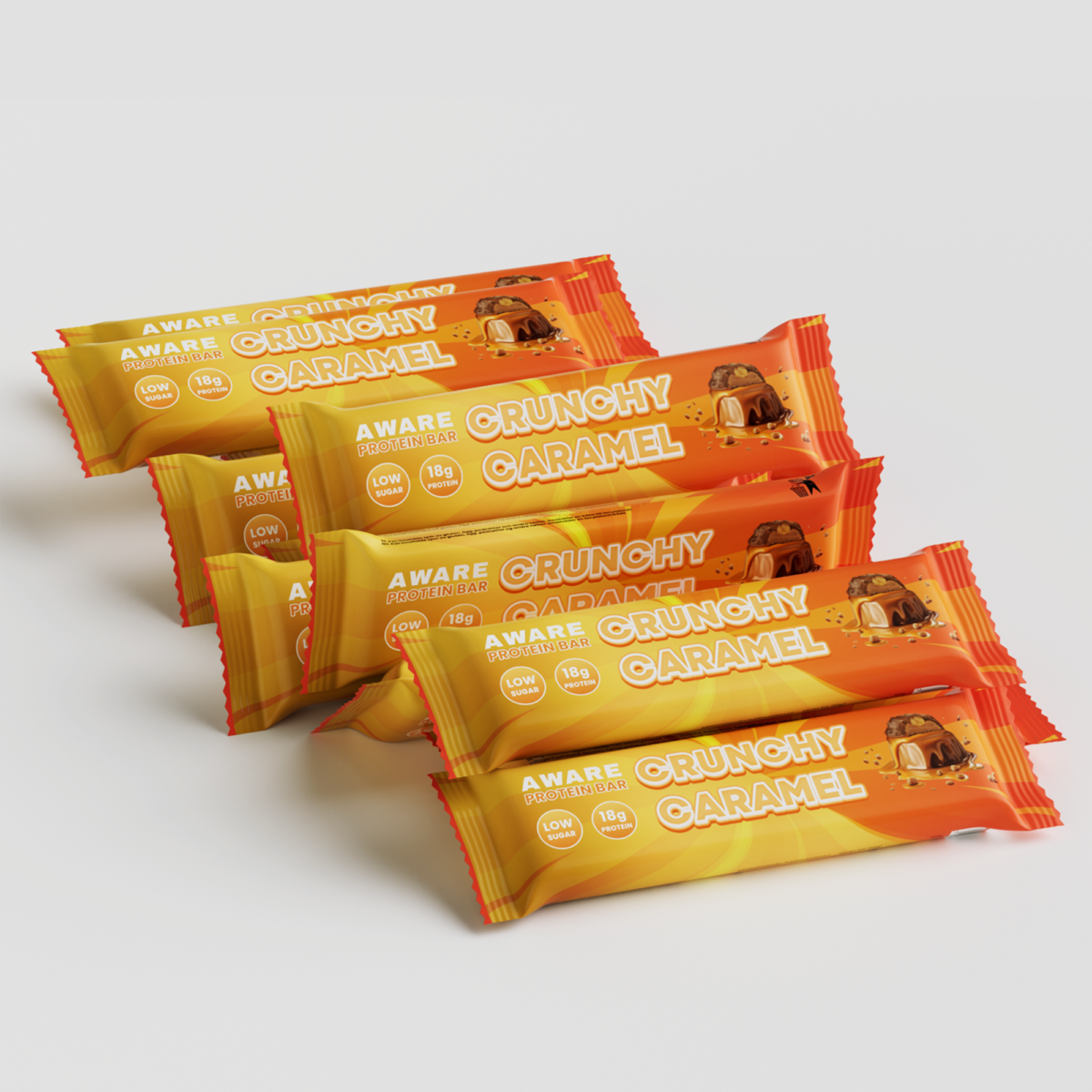 AWARE Protein Bar Crunchy Caramel 12 pack
