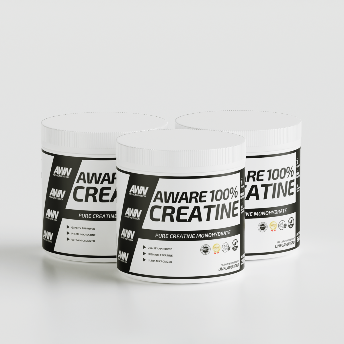 3x Creatine 100% 350g