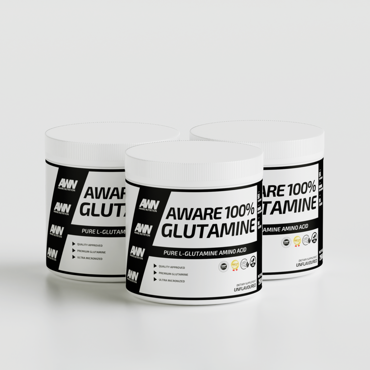 3x Glutamine 250g