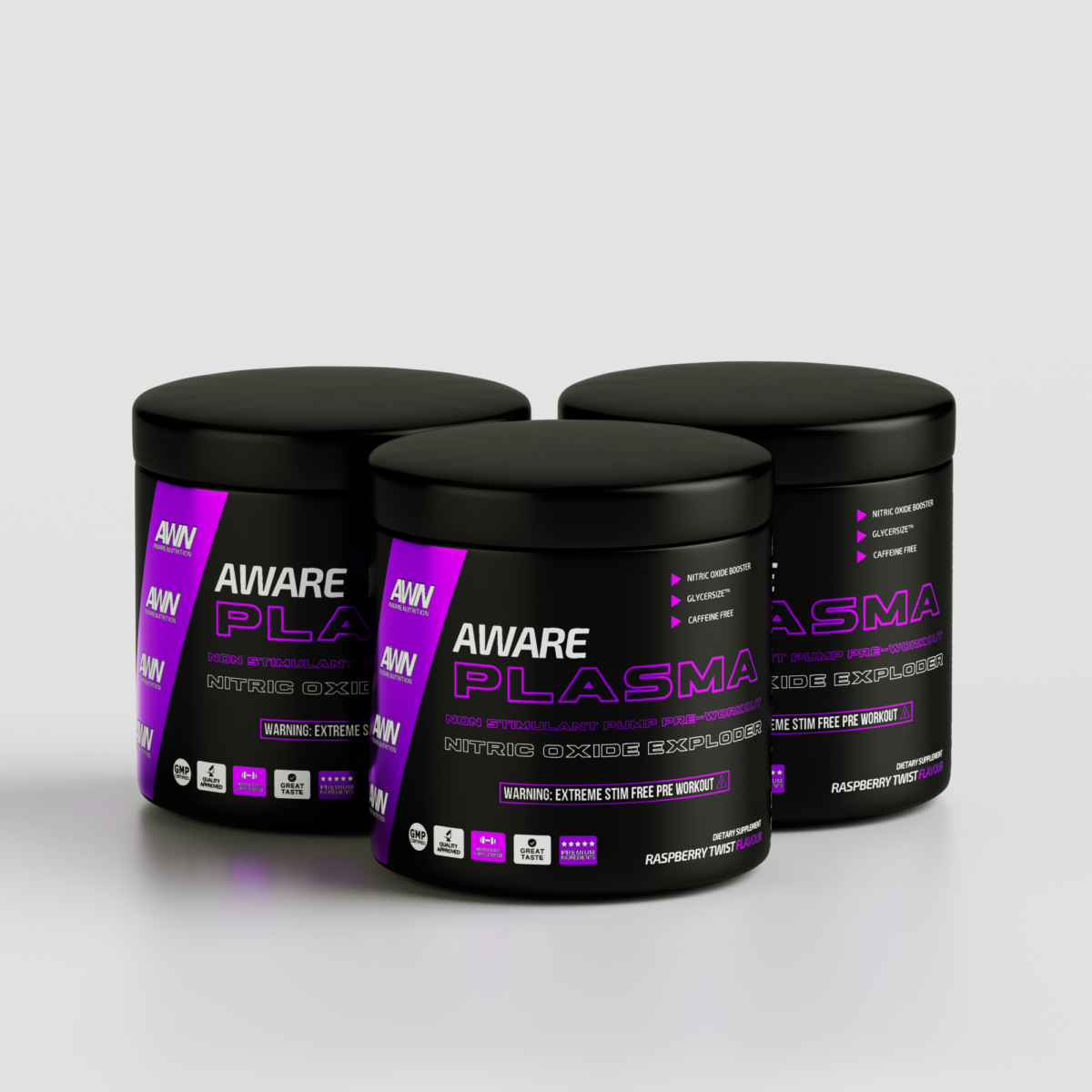 3x Plasma Koffeinfri PWO