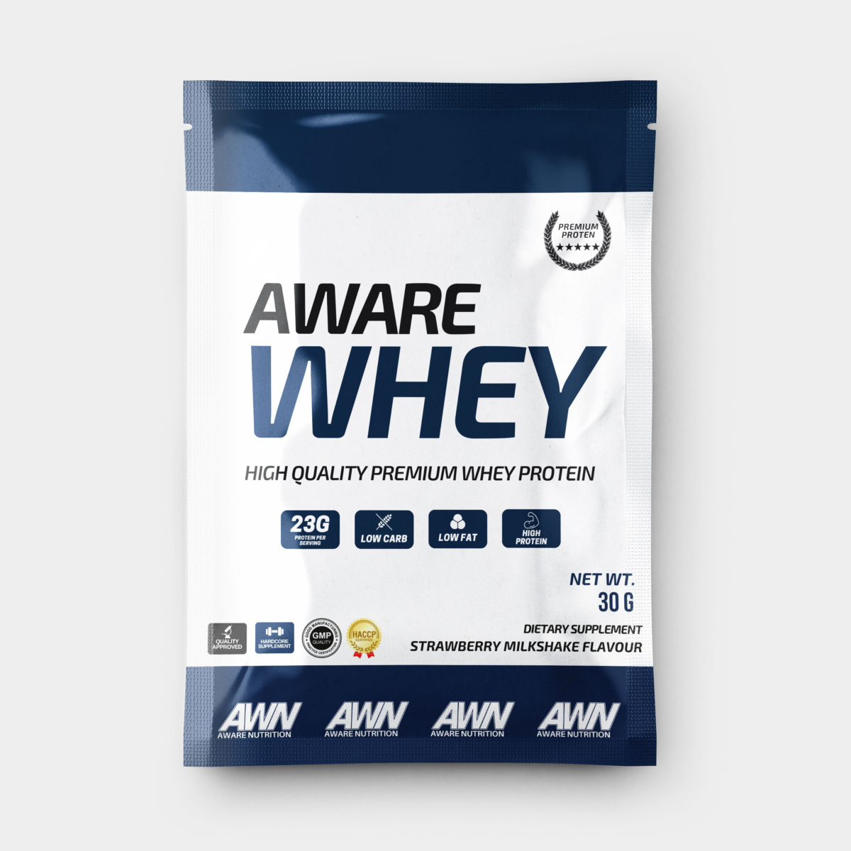 Aware Whey Sample 30g - Strawberry Milkshake